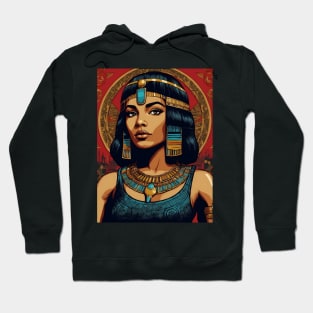 Black Cleopatra Egyptian Art Hoodie